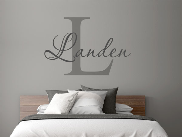Wandtattoo Landen Nachname