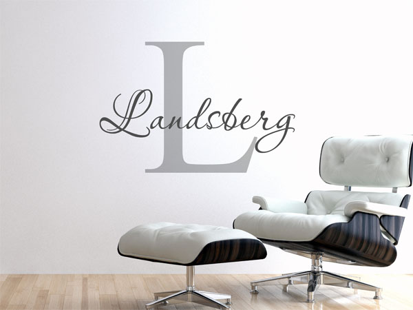 Wandtattoo Landsberg Nachname