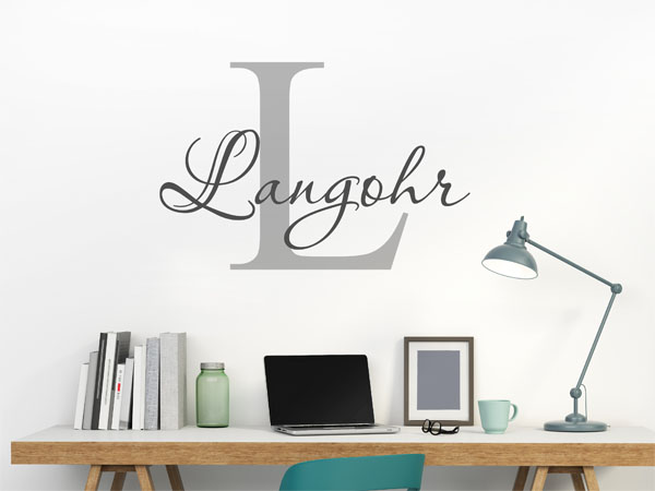 Wandtattoo Langohr Nachname