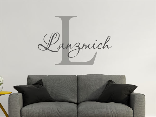Wandtattoo Lanzmich Nachname