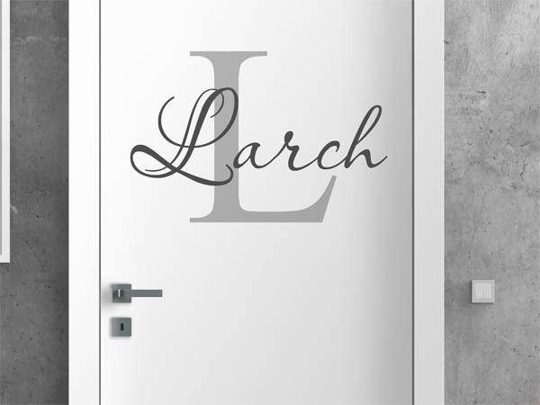 Wandtattoo Larch Nachname