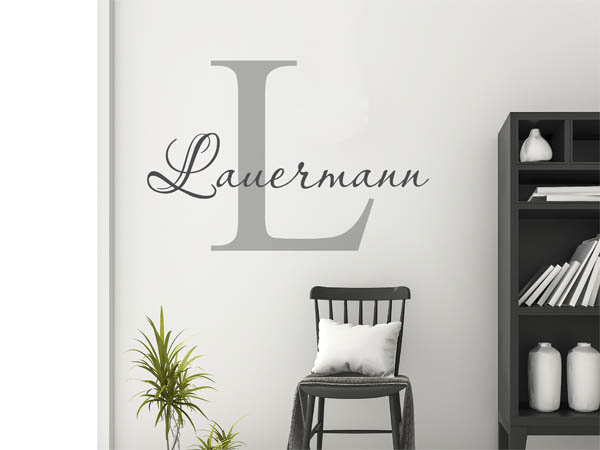 Wandtattoo Lauermann Nachname