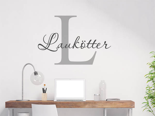 Wandtattoo Laukötter Nachname
