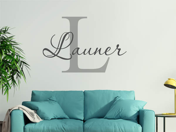 Wandtattoo Launer Nachname