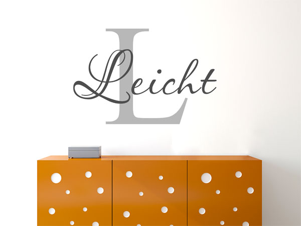 Wandtattoo Leicht Nachname