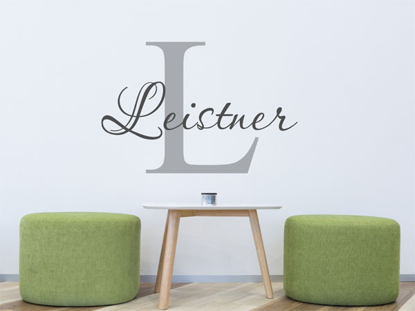 Wandtattoo Leistner Nachname