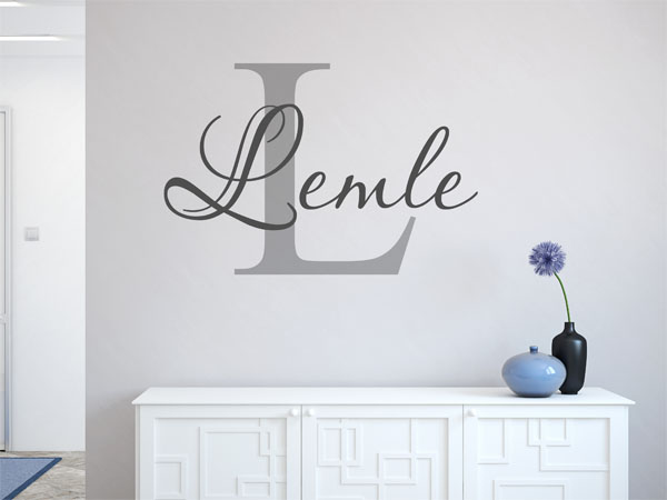 Wandtattoo Lemle Nachname