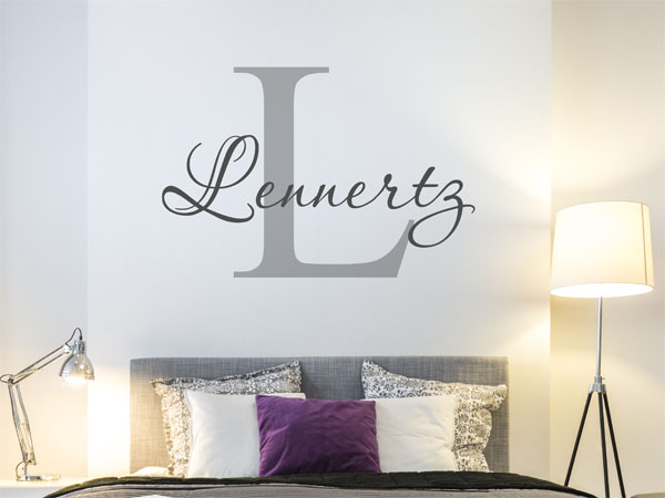 Wandtattoo Lennertz Nachname