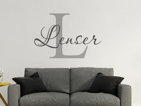 Wandtattoo Lenser Nachname