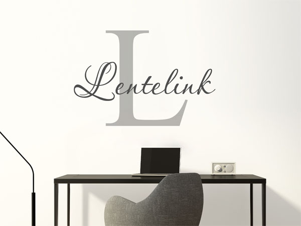 Wandtattoo Lentelink Nachname