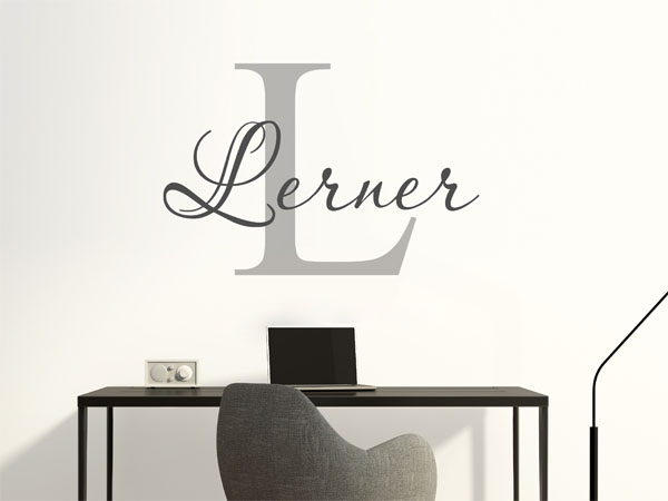 Wandtattoo Lerner Nachname