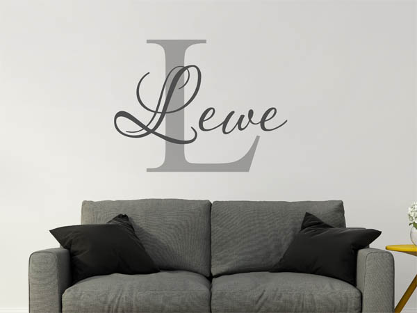 Wandtattoo Lewe Nachname