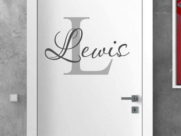 Wandtattoo Lewis Nachname