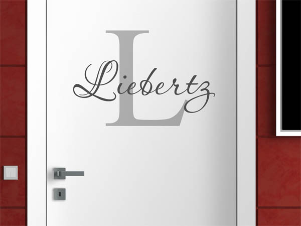Wandtattoo Liebertz Nachname