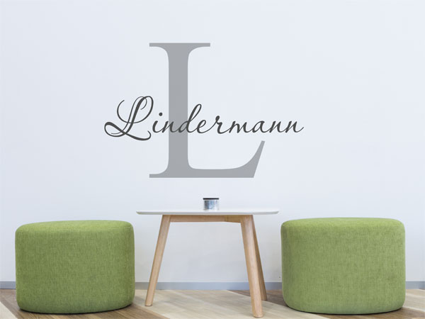 Wandtattoo Lindermann Nachname