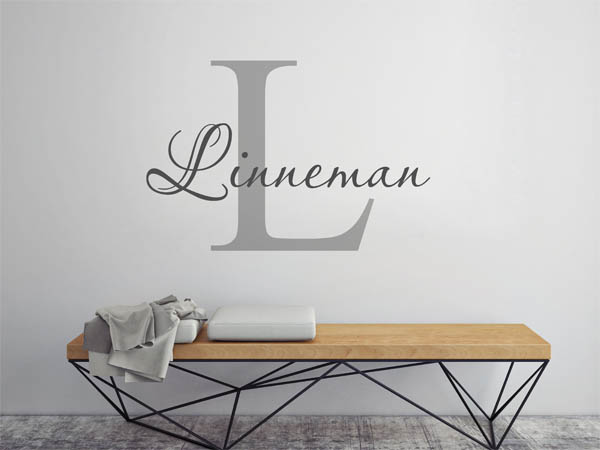 Wandtattoo Linneman Nachname