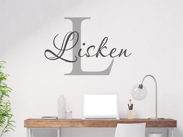 Wandtattoo Lisken Nachname