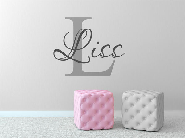 Wandtattoo Liss Nachname