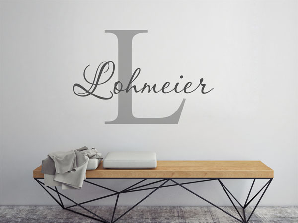 Wandtattoo Lohmeier Nachname