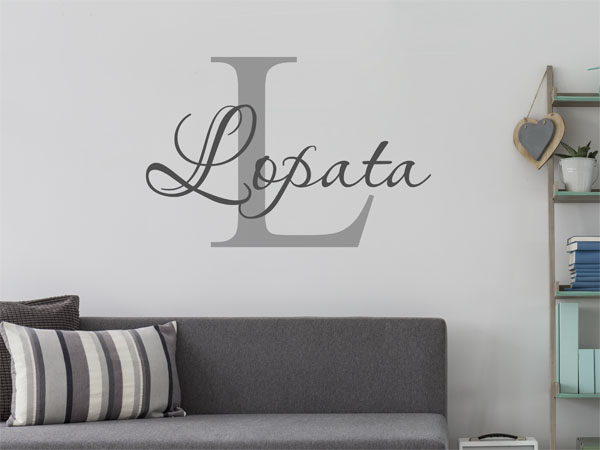 Wandtattoo Lopata Nachname