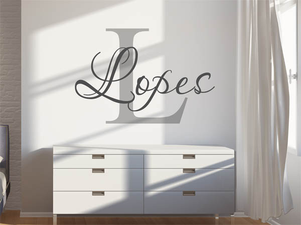 Wandtattoo Lopes Nachname