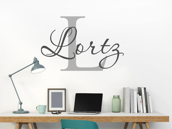 Wandtattoo Lortz Nachname