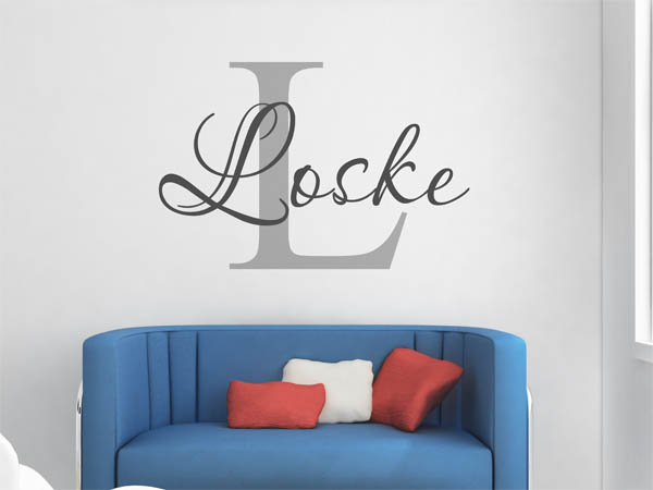 Wandtattoo Loske Nachname