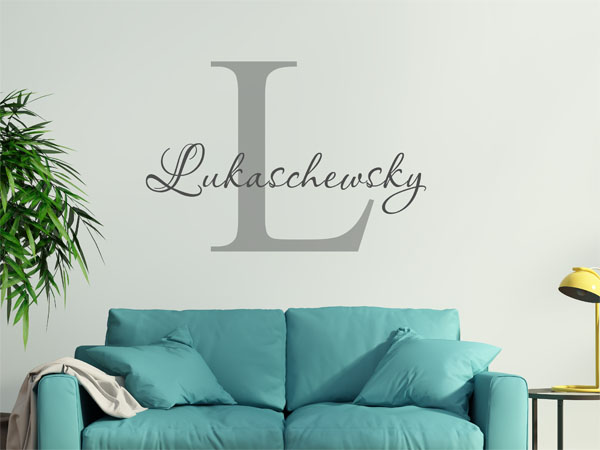 Wandtattoo Lukaschewsky Nachname