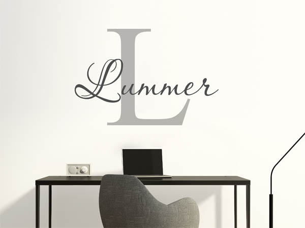 Wandtattoo Lummer Nachname