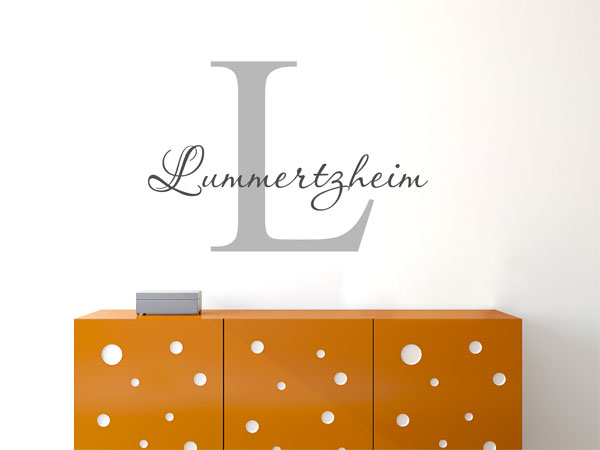 Wandtattoo Lummertzheim Nachname
