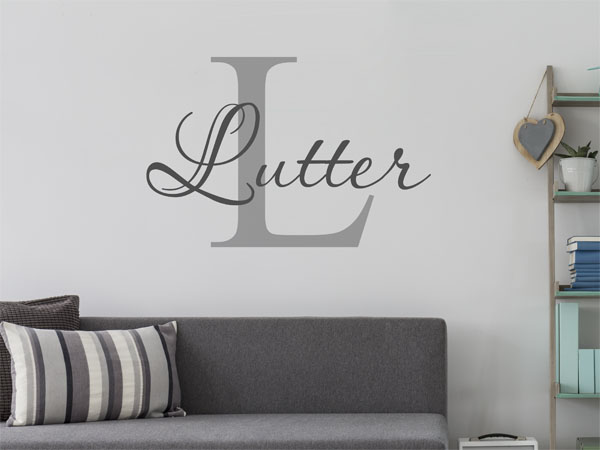 Wandtattoo Lutter Nachname