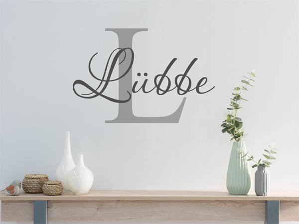 Wandtattoo Lübbe Nachname