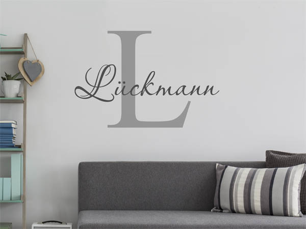 Wandtattoo Lückmann Nachname