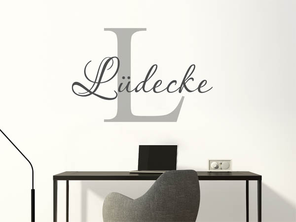 Wandtattoo Lüdecke Nachname