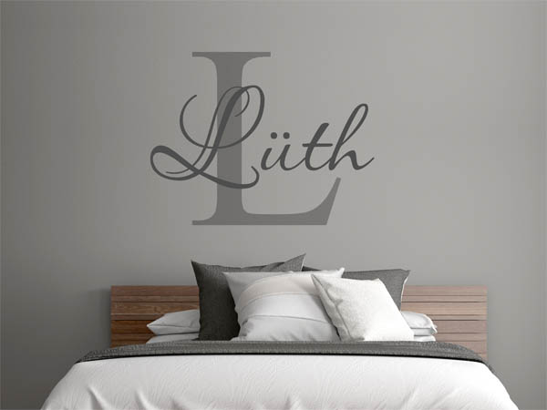 Wandtattoo Lüth Nachname