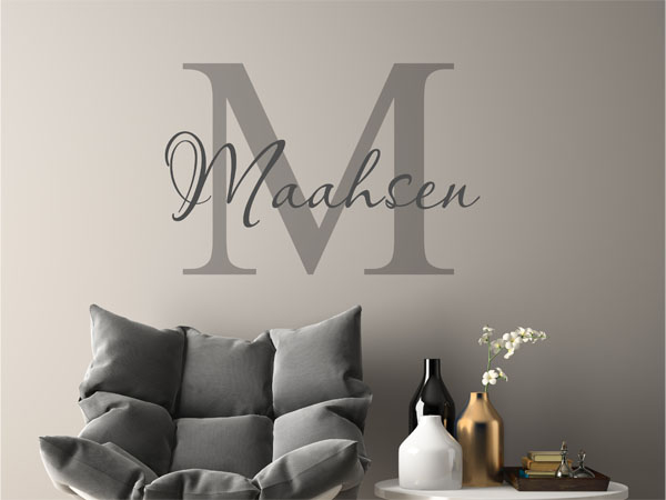 Wandtattoo Maahsen Nachname