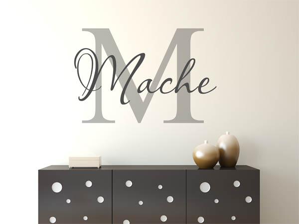 Wandtattoo Mache Nachname