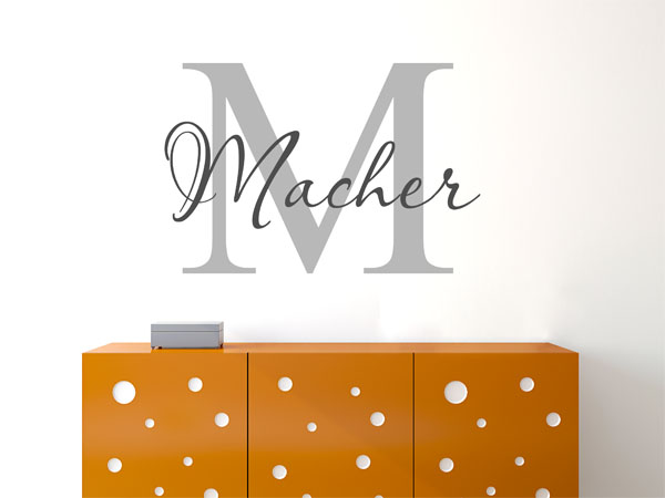 Wandtattoo Macher Nachname
