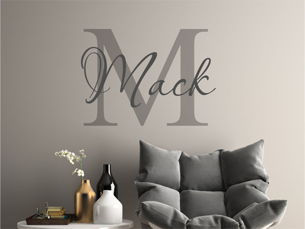 Wandtattoo Mack Nachname