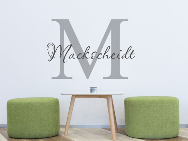 Wandtattoo Mackscheidt Nachname