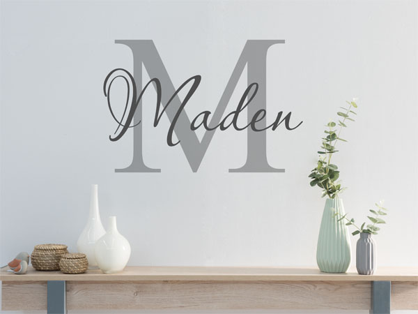 Wandtattoo Maden Nachname