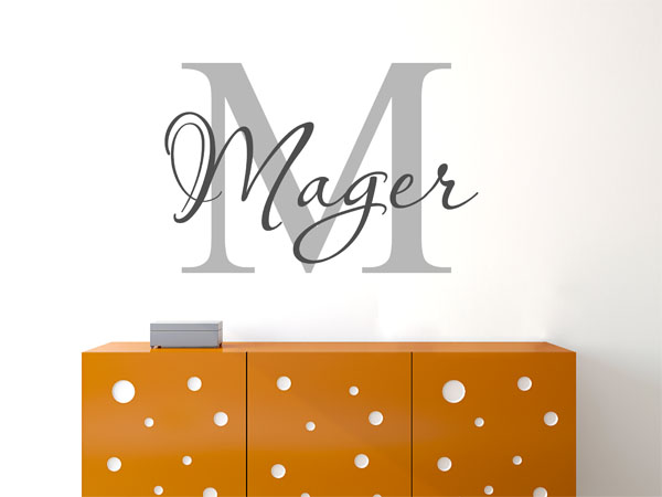 Wandtattoo Mager Nachname