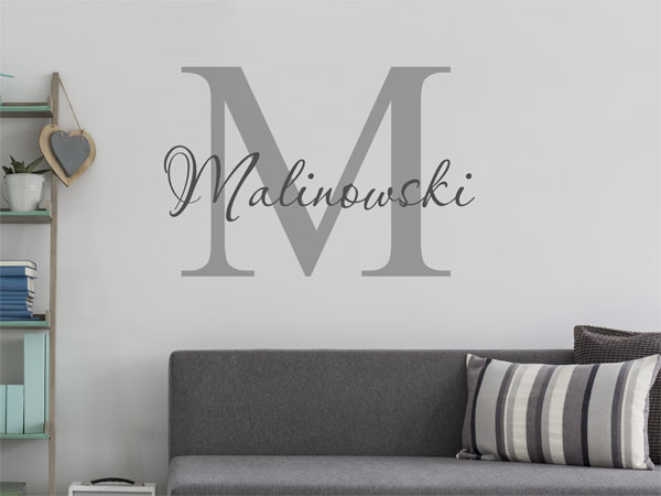 Wandtattoo Malinowski Nachname