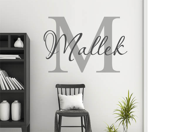 Wandtattoo Mallek Nachname