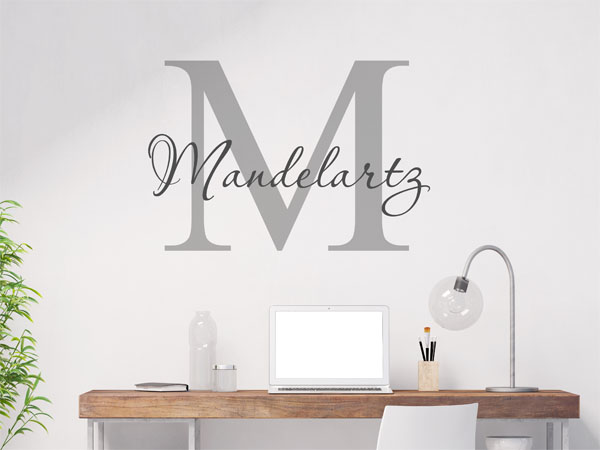 Wandtattoo Mandelartz Nachname