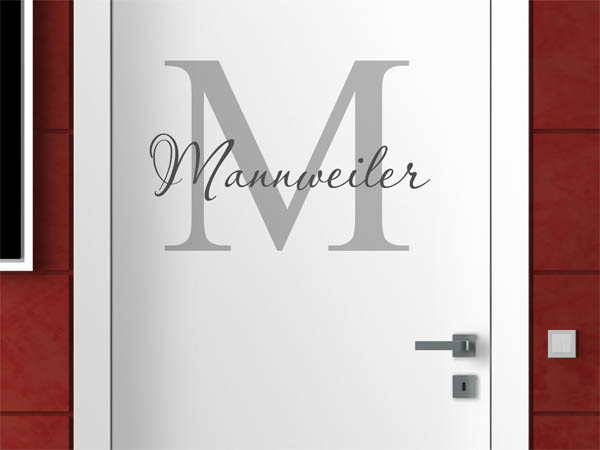 Wandtattoo Mannweiler Nachname