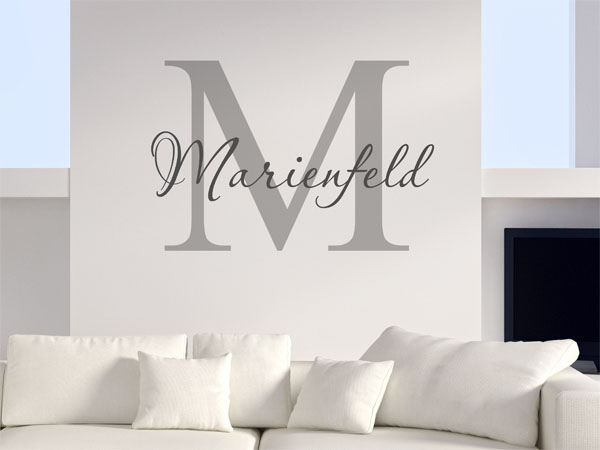 Wandtattoo Marienfeld Nachname