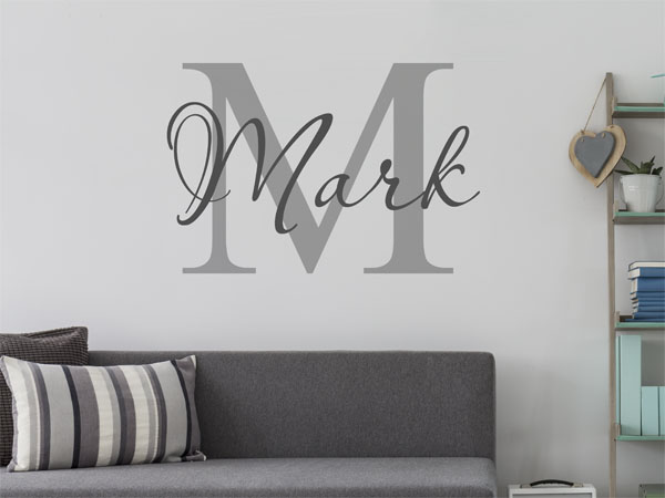 Wandtattoo Mark Nachname