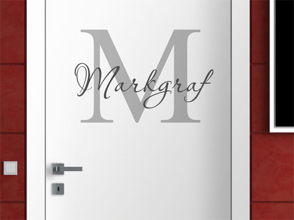 Wandtattoo Markgraf Nachname