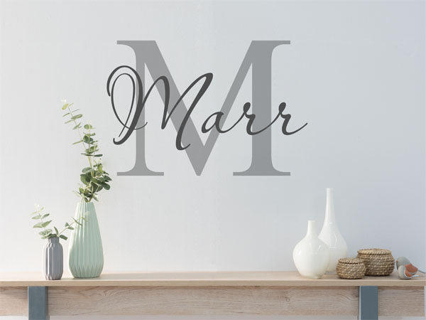 Wandtattoo Marr Nachname